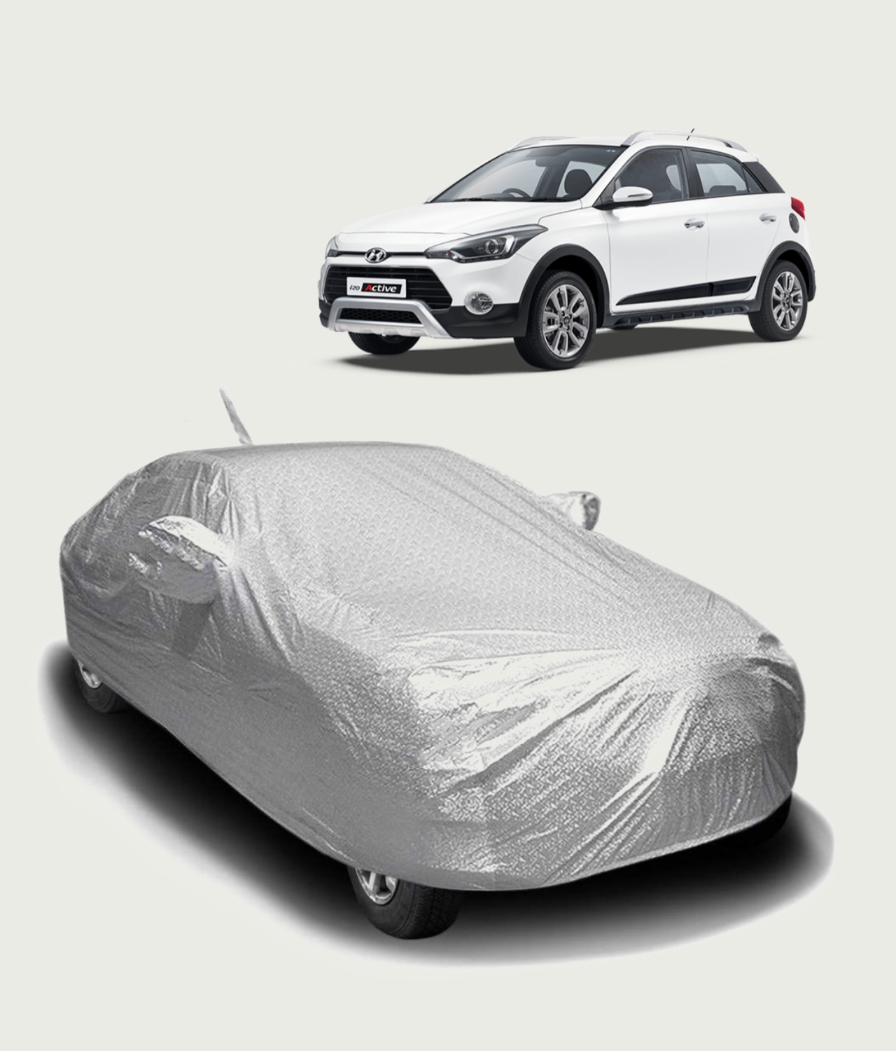 Hyundai i20 Active Premium Silver Outdoor Car Cover - Nellai Tarpaulin