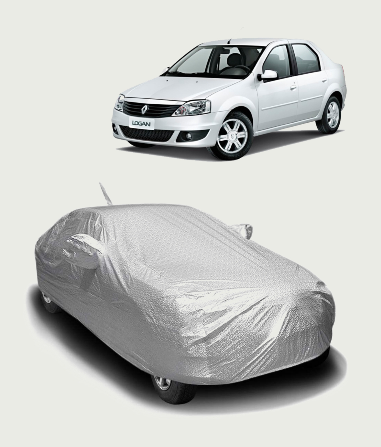 Car Body Cover For Mahindra Logan [2004-2011] - Premium Silver