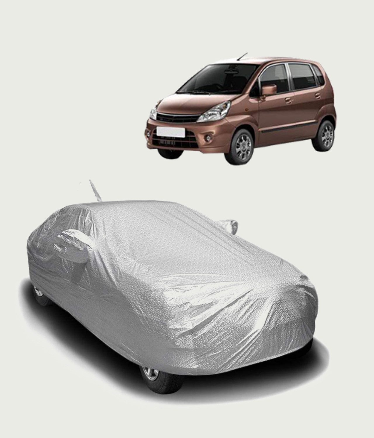 Hyundai Eon Car Cover - Indoor Car Cover (Silver) - Nellai Tarpaulin