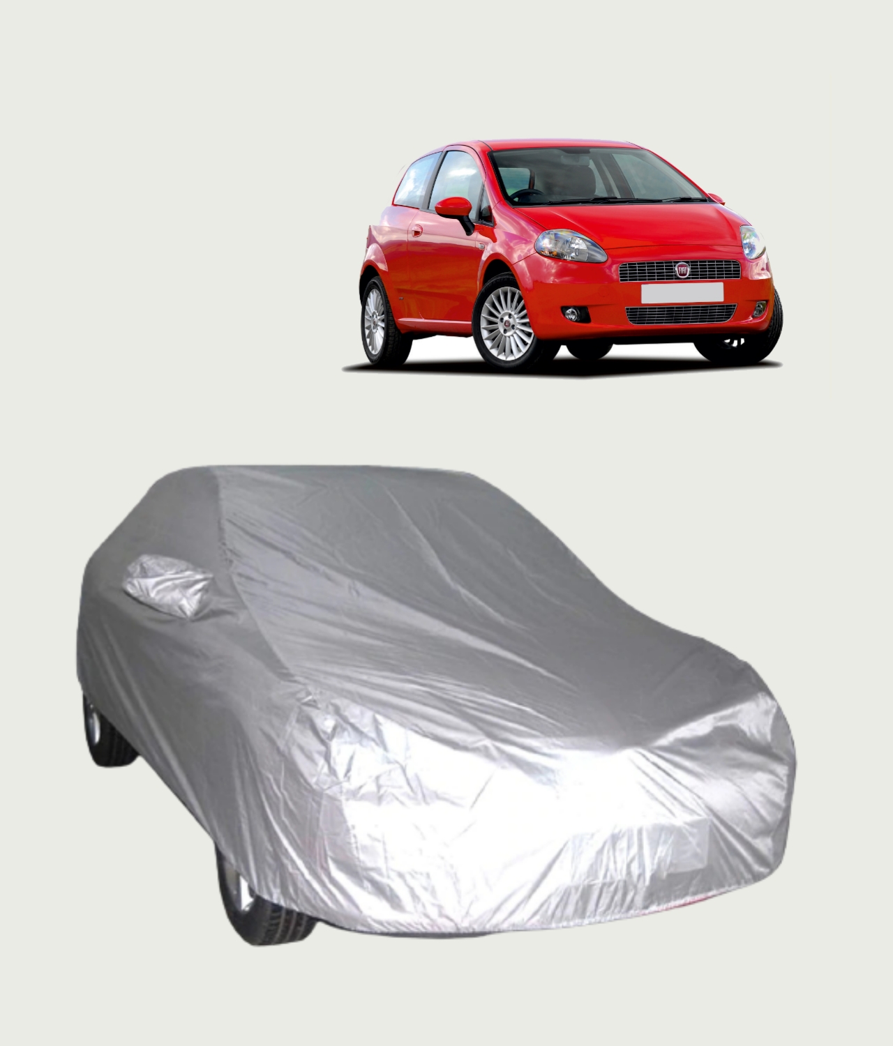 Fiat Punto Car Cover - Indoor Car Cover (Silver) - Nellai Tarpaulin