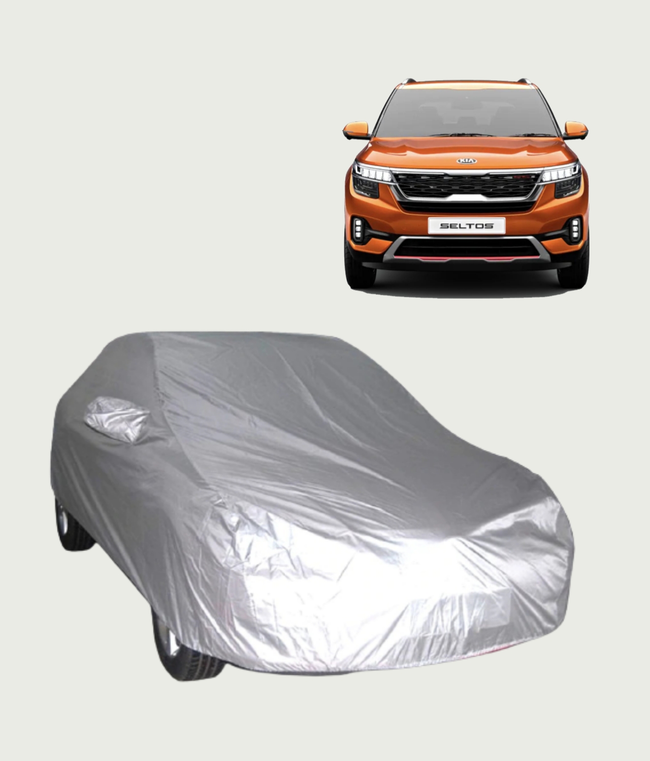 Kia Seltos Car Cover - Indoor Car Cover (Silver)