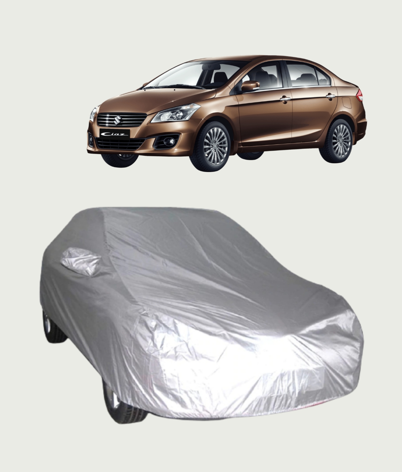 Maruti Ciaz Car Cover - Indoor Car Cover (Silver)