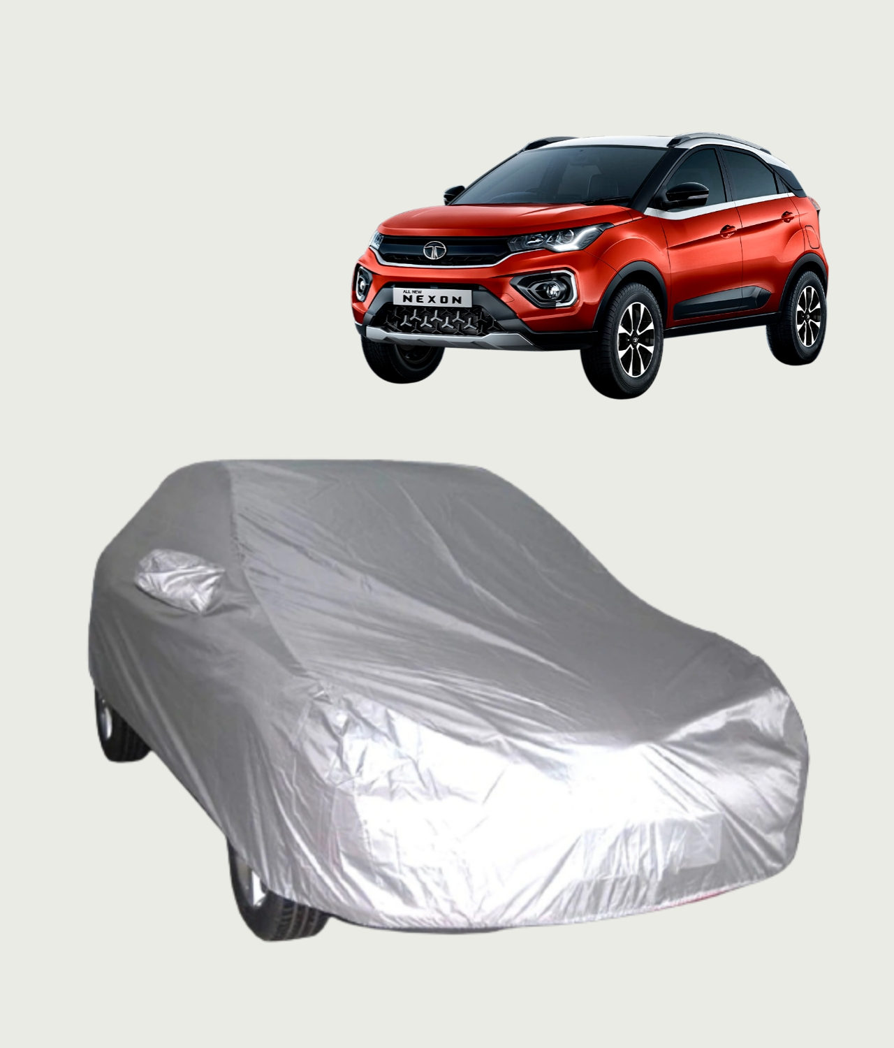 Tata Nexon Car Cover - Indoor Car Cover (Silver)