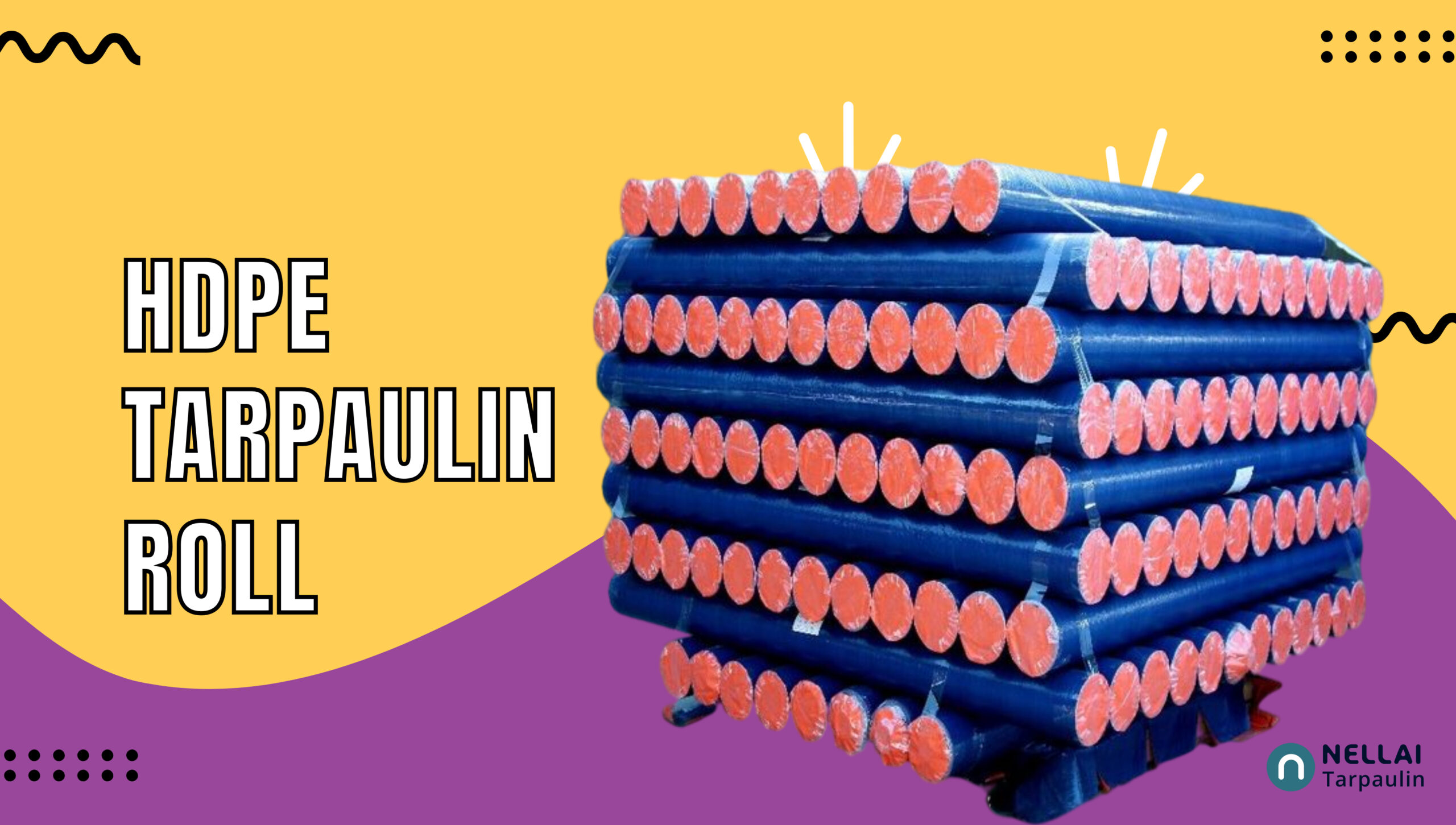 HDPE Tarpaulin Roll - Durable Coated PE Tarpaulin Roll