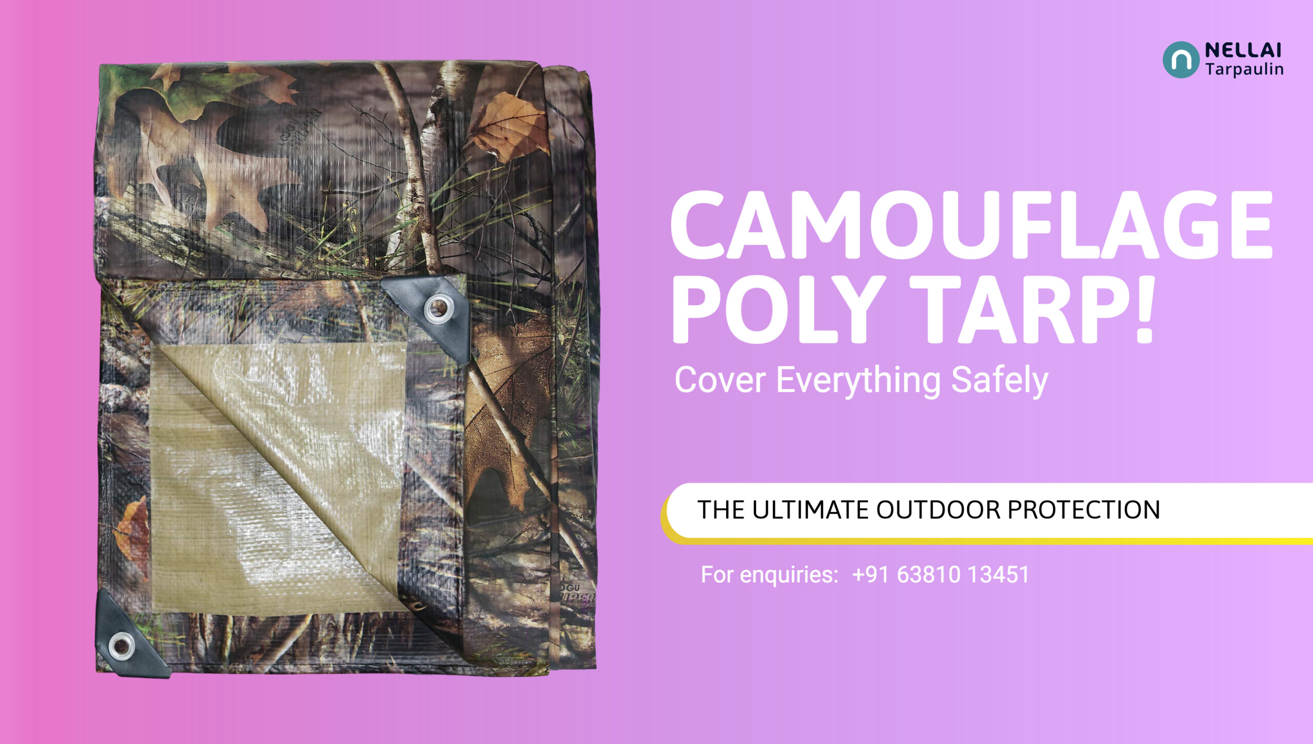 Camouflage Poly Tarpaulin