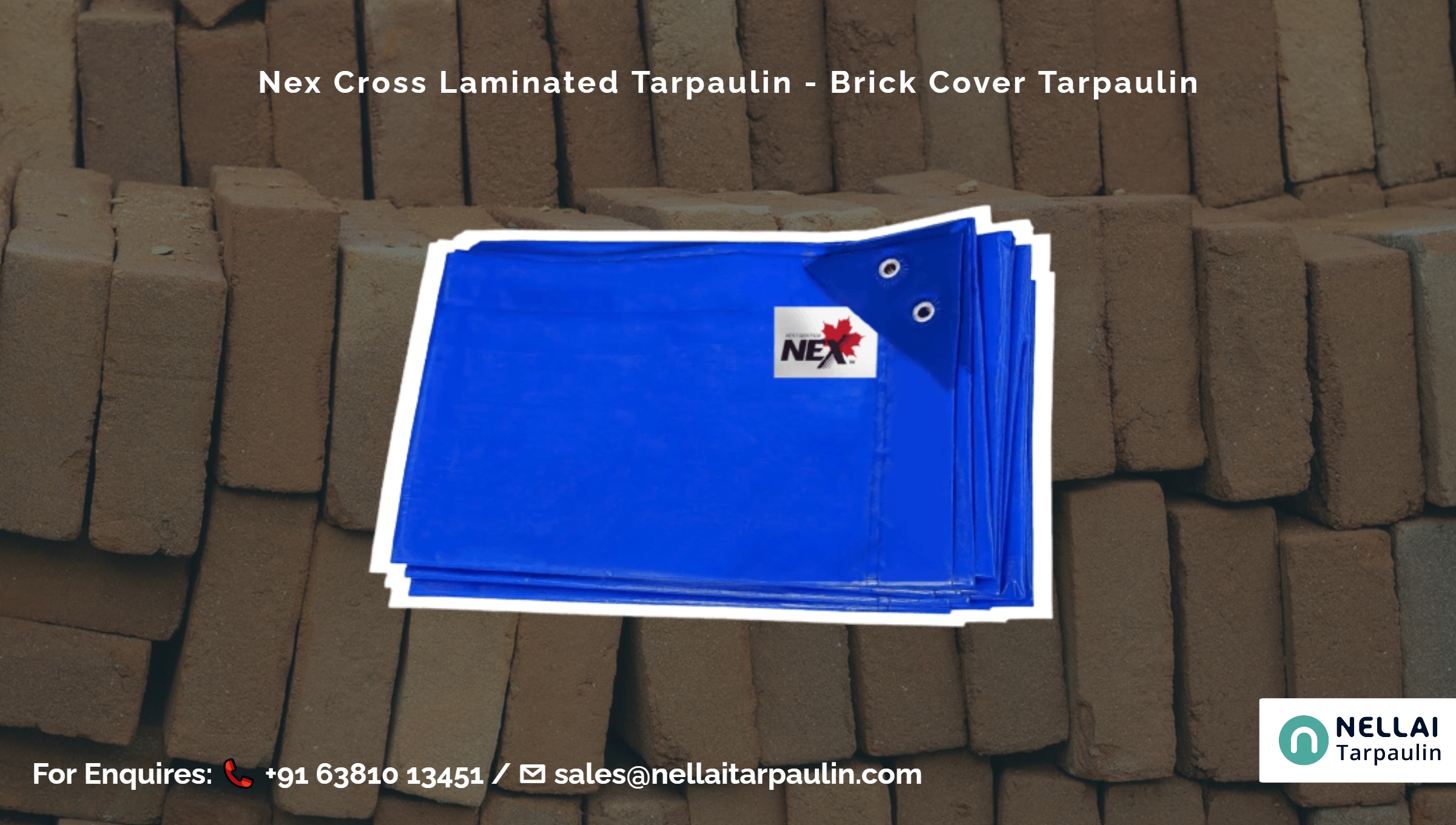Nex Cross Laminated Tarpaulin - Brick Cover Tarpaulin