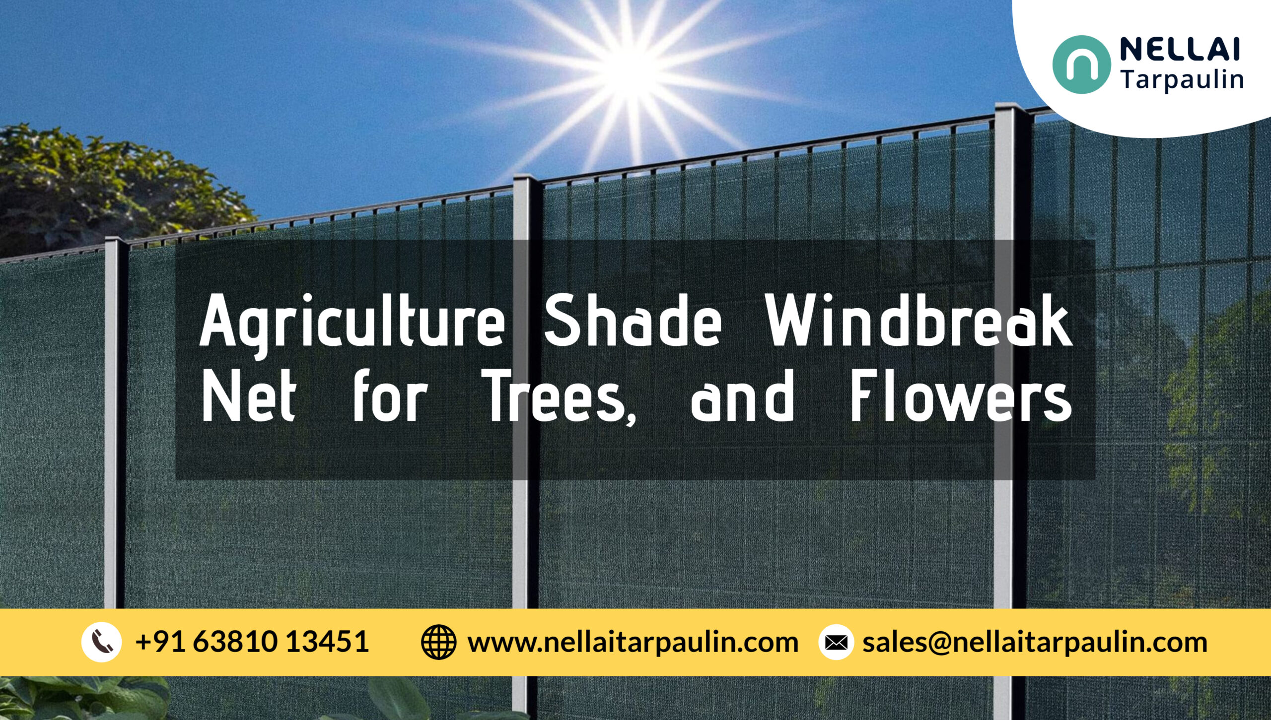 Agriculture Shade Windbreak Net for Trees, and Flowers